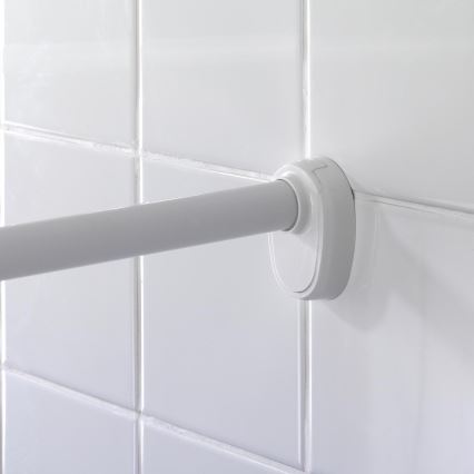 WENKO 19219100 - Shower Rod 80–90 cm, White