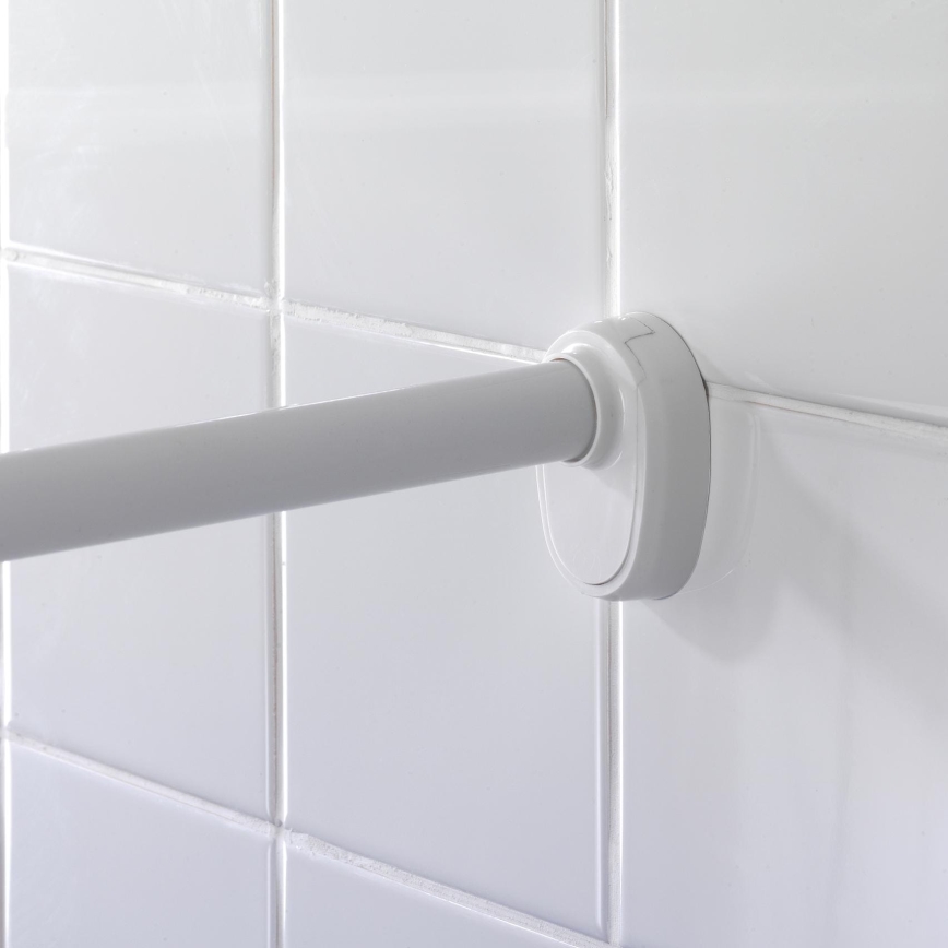 WENKO 19219100 - Shower Rod 80–90 cm, White
