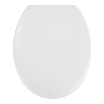 WENKO 19539100-WC VIGONE toilet seat 37.5 x 45 cm white/silver