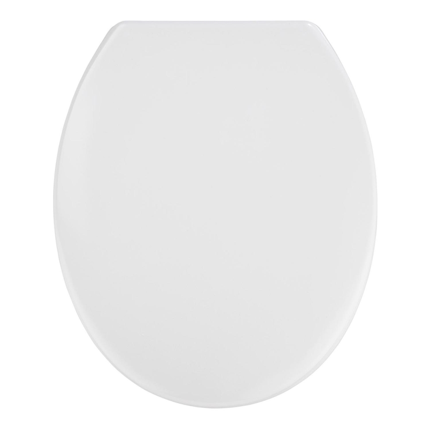 WENKO 19539100-WC VIGONE toilet seat 37.5 x 45 cm white/silver