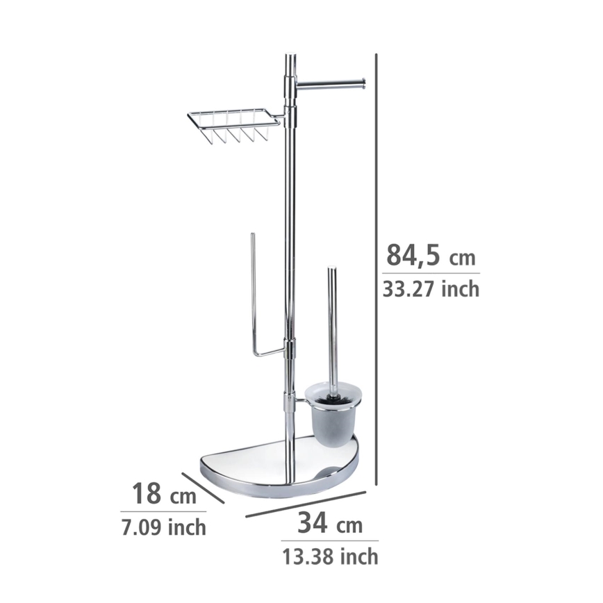 WENKO 196022500 - Toiletry center SPACE MARVEL 34x84.5 cm silver/satin