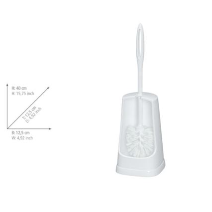 WENKO 19607100 - SIMPLE Toilet Brush 12,5x40 cm white