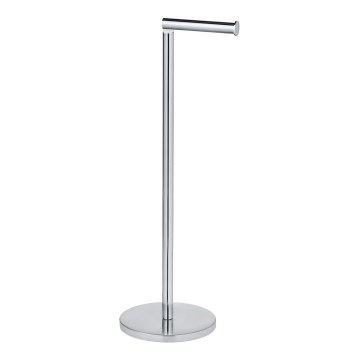 WENKO 19637100 - Stainless Steel Toilet Paper Holder 21x55 cm, Silver