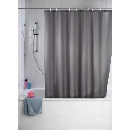WENKO 20044100 - Shower Curtain 180x200 cm grey