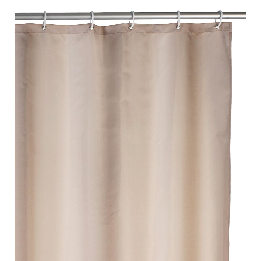 WENKO 20045100 - Shower Curtain 180 x 200 cm, Beige