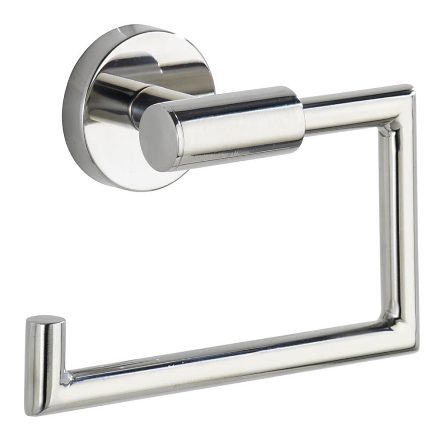 WENKO 20216100 - BOSIO SHINE Toilet Paper Holder 15 x 10.5 cm stainless steel/silver