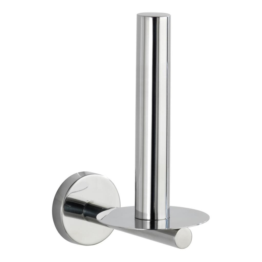 WENKO 20218100 - BOSIO SHINE Toilet Paper Holder 8 x 12.5 cm stainless steel/silver