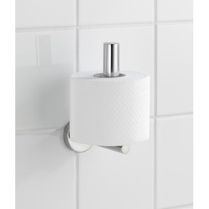 WENKO 20218100 - BOSIO SHINE Toilet Paper Holder 8 x 12.5 cm stainless steel/silver