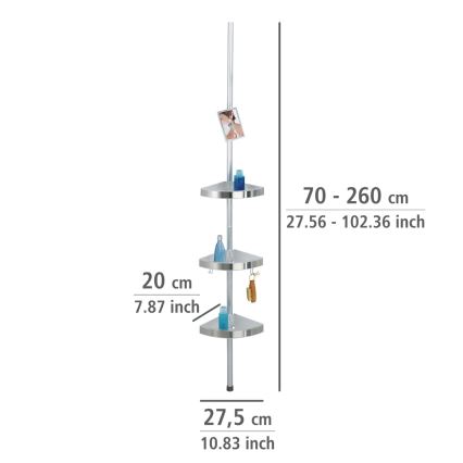 WENKO 20349100-Corner element PREMIUM 27,5x260 cm satin