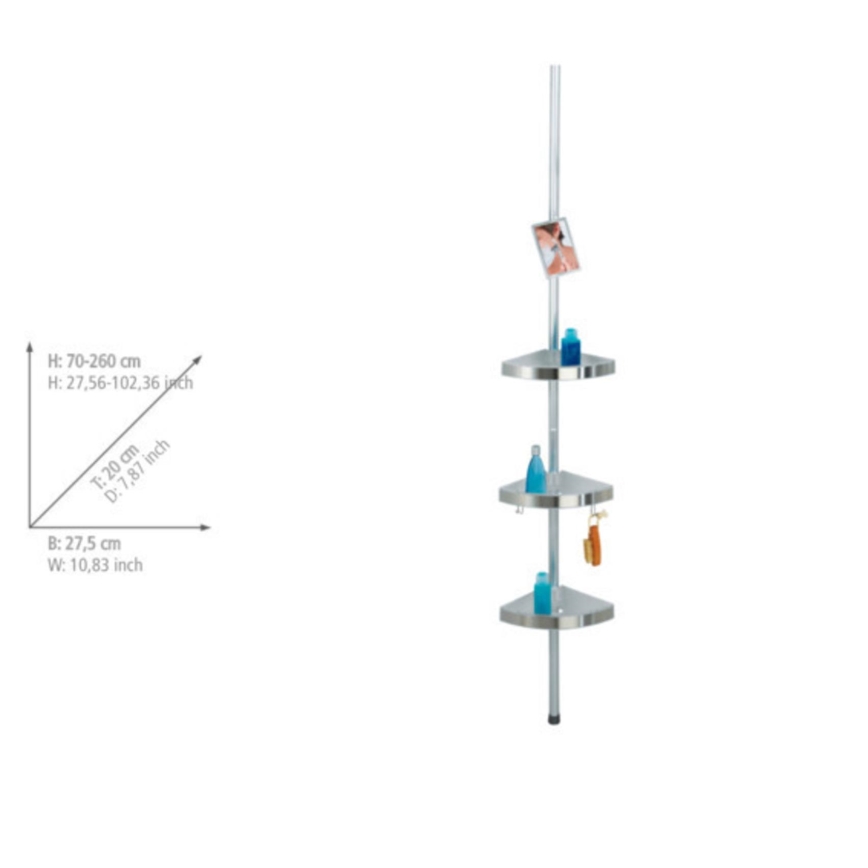 WENKO 20349100-Corner element PREMIUM 27,5x260 cm satin