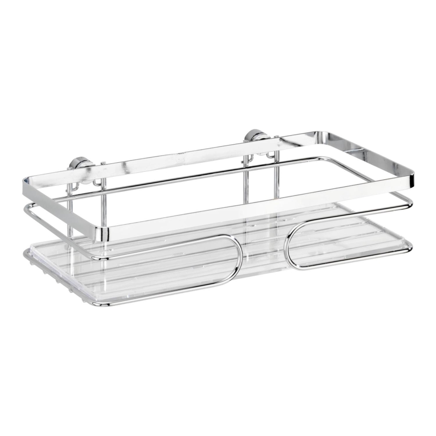 WENKO 20409100 - Premium Stainless Steel Shelf, 24 x 13.5 cm, stainless/silver
