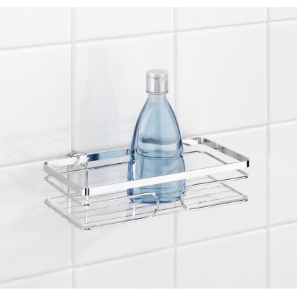 WENKO 20409100 - Premium Stainless Steel Shelf, 24 x 13.5 cm, stainless/silver