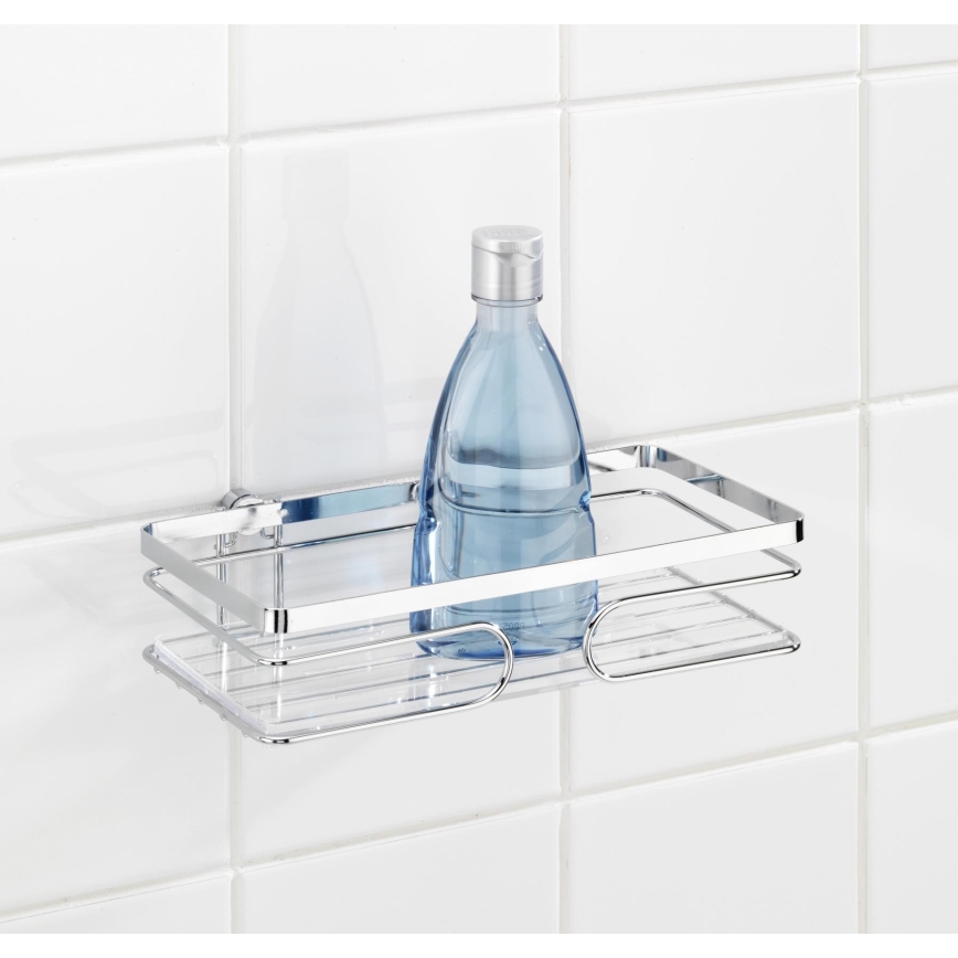 WENKO 20409100 - Premium Stainless Steel Shelf, 24 x 13.5 cm, stainless/silver