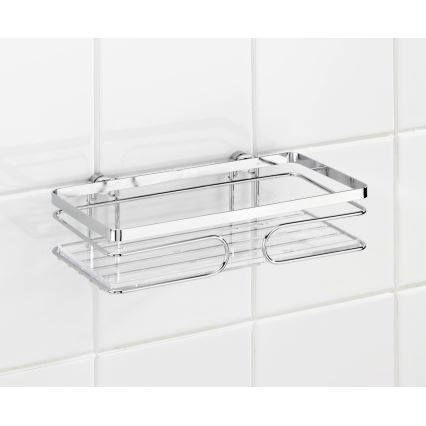 WENKO 20409100 - Premium Stainless Steel Shelf, 24 x 13.5 cm, stainless/silver