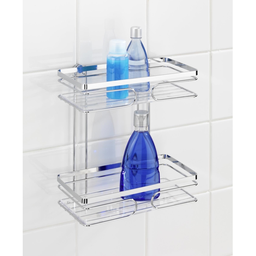WENKO 20410100 - PREMIUM STAINLESS STEEL Shelf 24x27 cm stainless/silver