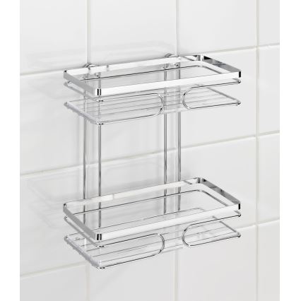 WENKO 20410100 - PREMIUM STAINLESS STEEL Shelf 24x27 cm stainless/silver