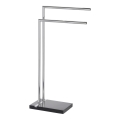 WENKO 20461100 - NOBLE Towel Stand 45.5 x 82 cm chrome/black