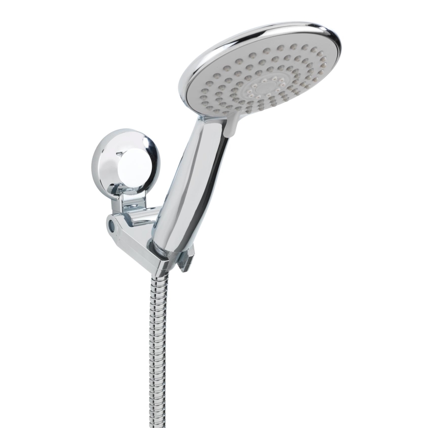 WENKO 20619100 - FIORINA Shower Head Holder, 6 x 9 cm, Polished Chrome