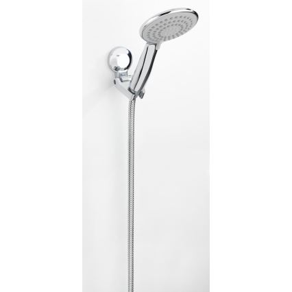 WENKO 20619100 - FIORINA Shower Head Holder, 6 x 9 cm, Polished Chrome
