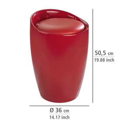 WENKO 20624100 - CANDY Stool 36x50,5 cm Red/Black