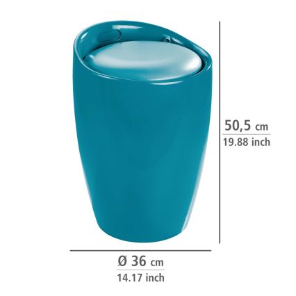 WENKO 20625100 - CANDY Stool 36x50.5 cm turquoise/black