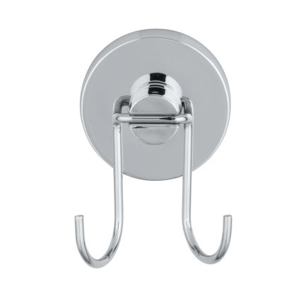WENKO 20877100 - VACUUM-LOC Round Squeegee, Stainless Steel, Polished Chrome/Silver, 24.5 x 25 cm