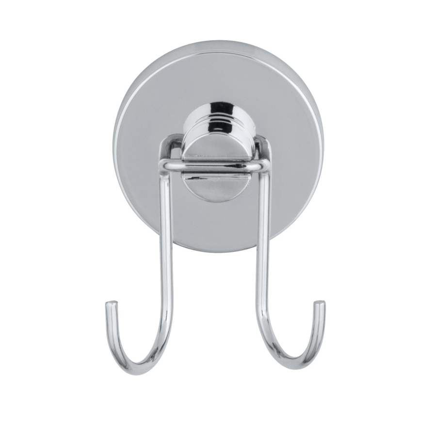 WENKO 20877100 - VACUUM-LOC Round Squeegee, Stainless Steel, Polished Chrome/Silver, 24.5 x 25 cm