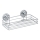 WENKO 20883100 - VACUUM-LOC Round Steel Shelf 26 x 15.3 cm, Gloss Chrome