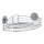 WENKO 20887100-Shelf VACUUM-LOC Round Steel 31x22,5 cm Glossy Chrome