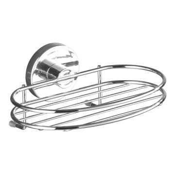 WENKO 20890100 - VACUUM-LOC MILAZZO Soap Holder, 16.5 x 12 cm, Polished Chrome