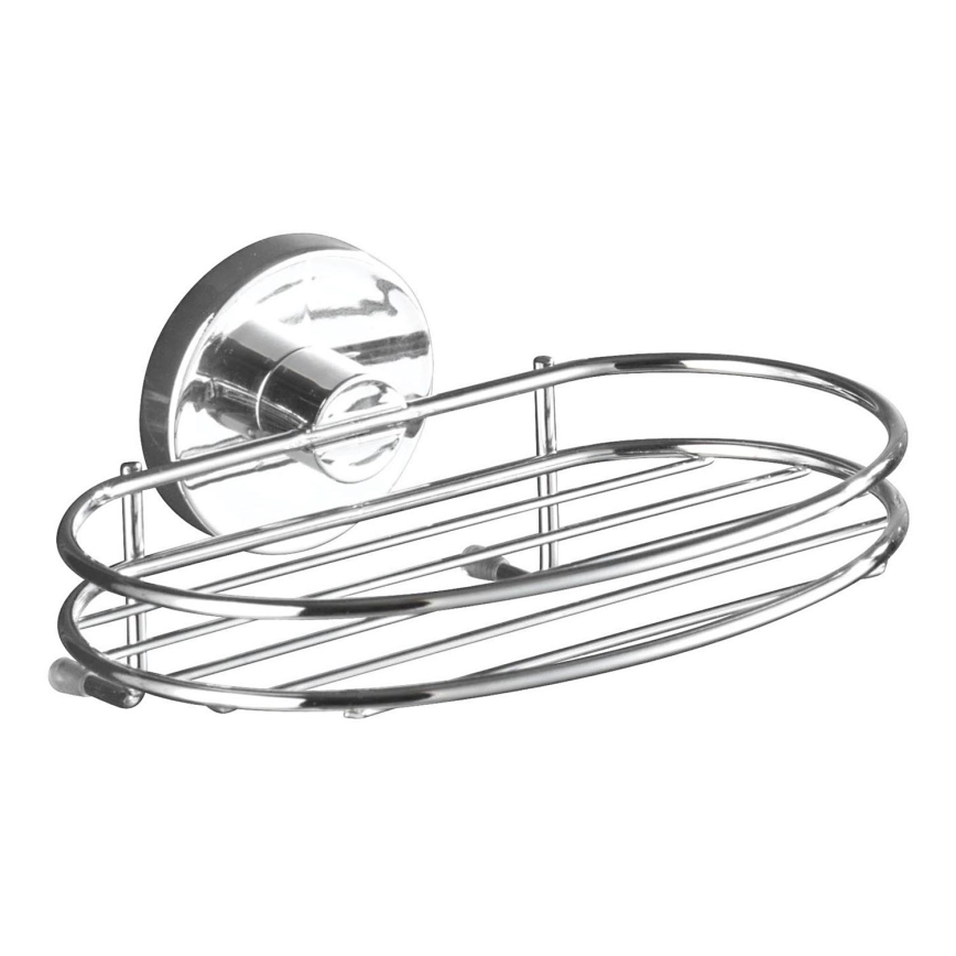 WENKO 20890100 - VACUUM-LOC MILAZZO Soap Holder, 16.5 x 12 cm, Polished Chrome