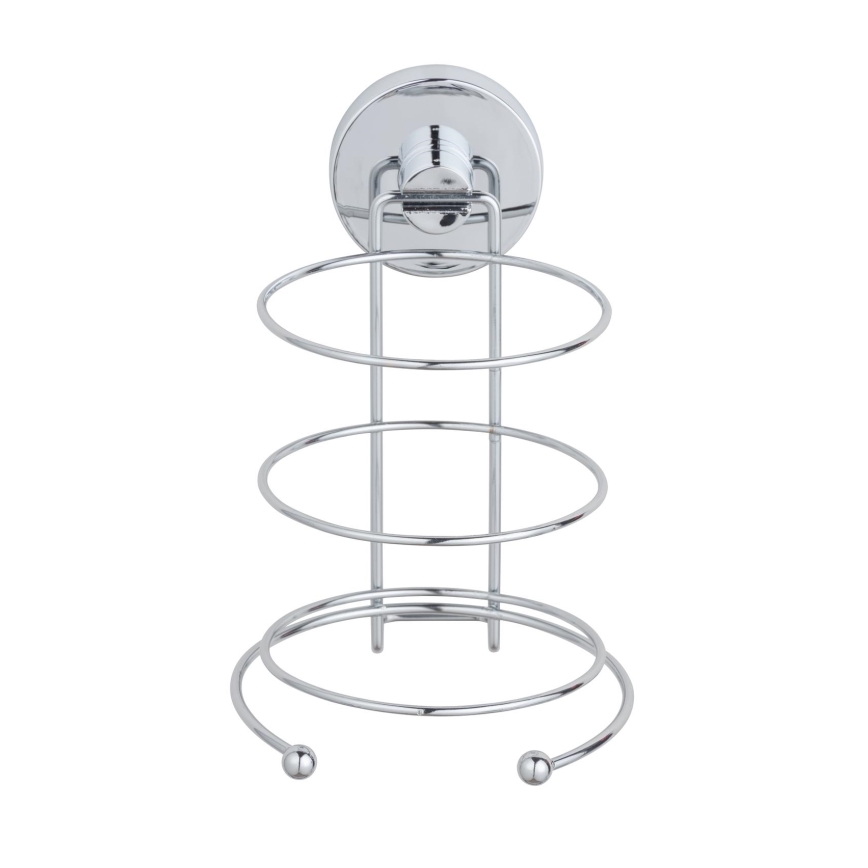 WENKO 20896100 - Hair Dryer Holder VACUUM-LOC MILAZZO 12x17 cm Polished Chrome