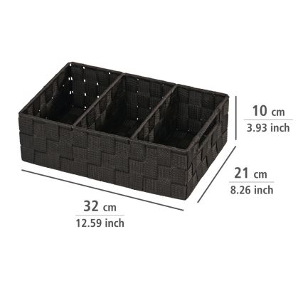 WENKO 20978100 - ADRIA Organizer 32 x 21 cm black