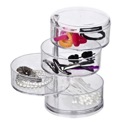 WENKO 20990100 - TOWER Organizer 11.5 x 17.5 cm, clear