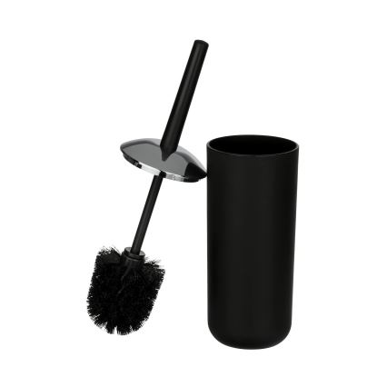 WENKO 21210100 - BRASIL Toilet Brush 10x37 cm Black/Polished Chrome