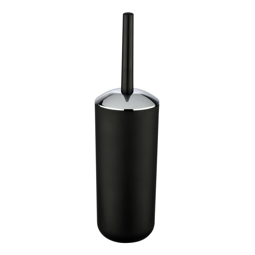 WENKO 21210100 - BRASIL Toilet Brush 10x37 cm Black/Polished Chrome