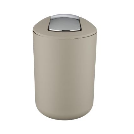 WENKO 21222100 - BRASIL Bin 19.5 x 31 cm Beige/Glossy Chrome