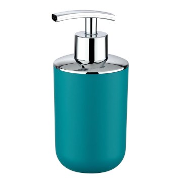 WENKO 21224100 - BRASIL Soap Dispenser 7.3x16.5 cm turquoise/polished chrome