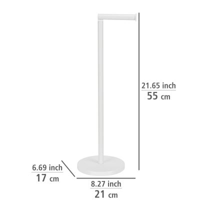WENKO 21424100 - Toilet Paper Holder 21x55 cm, White