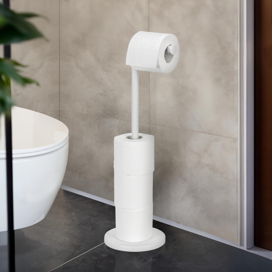WENKO 21424100 - Toilet Paper Holder 21x55 cm, White