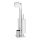 WENKO 21564100 - RIVALTA Toilet Brush 18 x 70 cm, Stainless Steel/Silver/White/Black