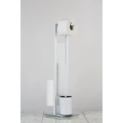 WENKO 21565100 - RIVALTA Toilet Brush 18x70 cm White/Black
