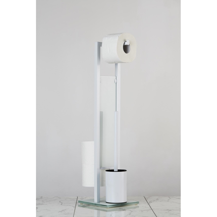 WENKO 21565100 - RIVALTA Toilet Brush 18x70 cm White/Black