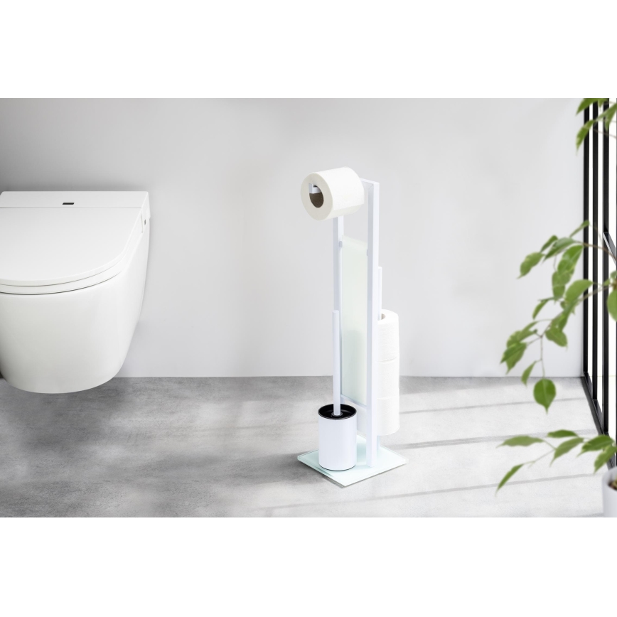 WENKO 21565100 - RIVALTA Toilet Brush 18x70 cm White/Black