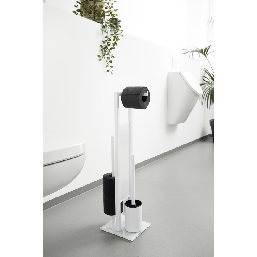 WENKO 21565100 - RIVALTA Toilet Brush 18x70 cm White/Black