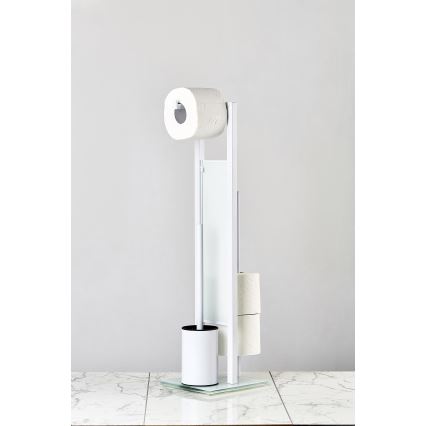 WENKO 21565100 - RIVALTA Toilet Brush 18x70 cm White/Black
