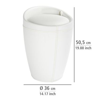 WENKO 21773100 - CANDY Stool 36 x 50.5 cm White/Black