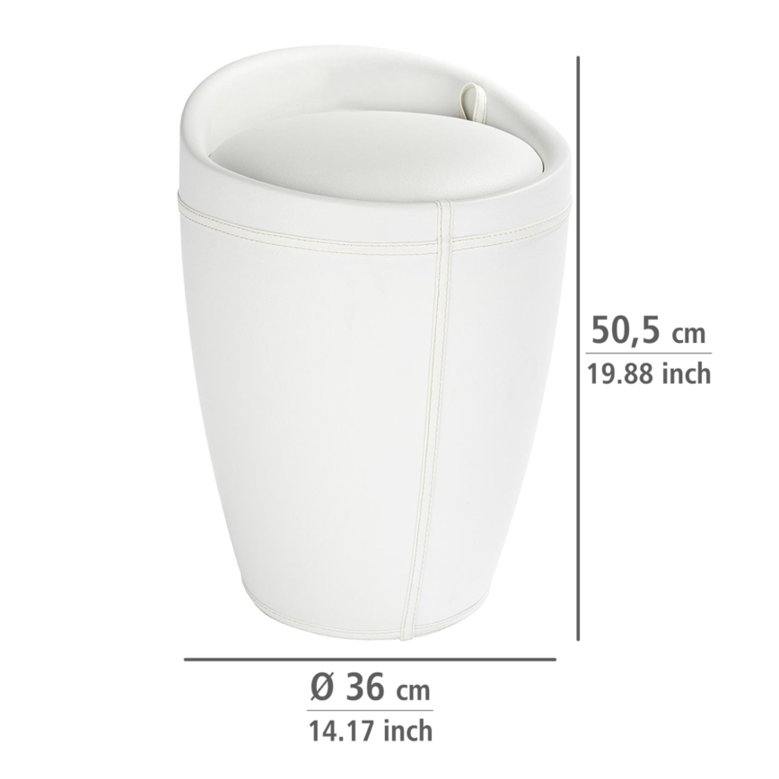 WENKO 21773100 - CANDY Stool 36 x 50.5 cm White/Black