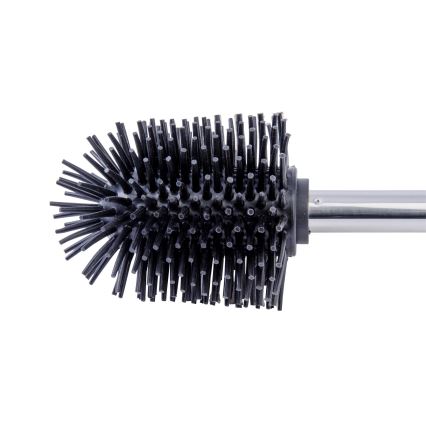WENKO 21799100 - Toilet Brush 7.5 x 35 cm stainless steel / silver / black