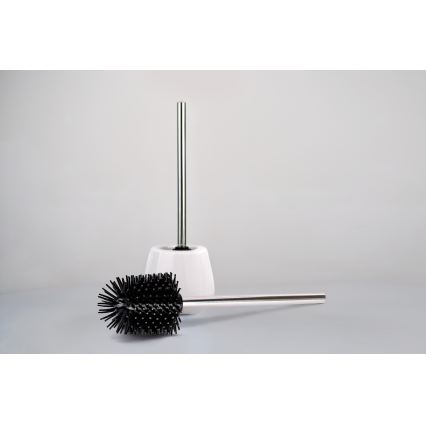 WENKO 21799100 - Toilet Brush 7.5 x 35 cm stainless steel / silver / black